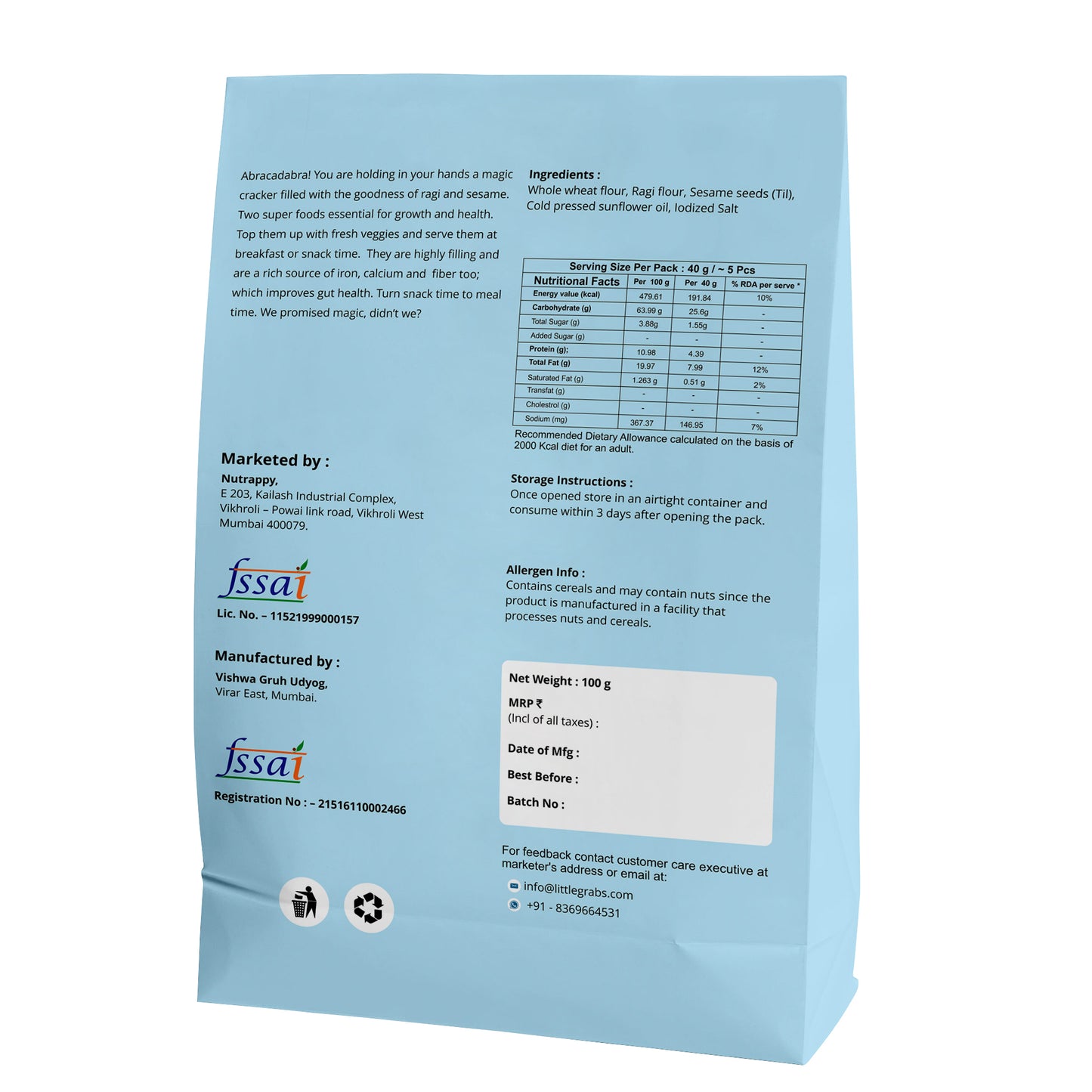 MILL WHEELS + RAGI MAGIC COMBO PACK